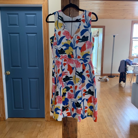 J. Crew Morning Floral Linen Dress - Picture 3 of 3